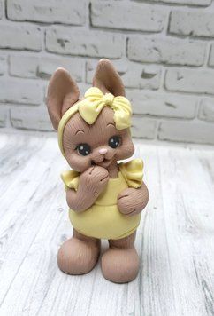Молд Зайка з бантиком 2217 фото